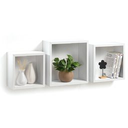 Homea Półki wiszące kostki, zestaw 3 szt.