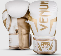 Venum Rękawice Bokserskie Elite White/Gold