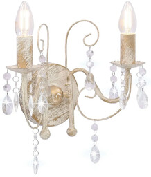 Lumes Biały podwójny kinkiet świecznikowy - 2X EX179