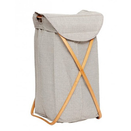 Hübsch BATH Bambusowy Kosz - Pojemnik na Pranie