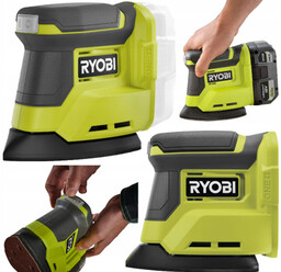 Szlifierka Oscylacyjna Delta Akumulatorowa 18V Ryobi 6x Papier