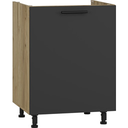 Szafka zlewozmywakowa antracyt mat 60 cm Vento