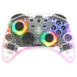 Deltaco GAM-149-T do Nintendo Switch, PC Bezprzewodowy Transparent