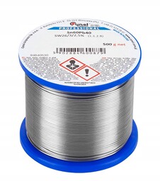 Cyna do lutowania z topnikiem 500g średnica 1