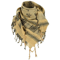 Mil-Tec Chusta Arafatka Skull Coyote - Coyote