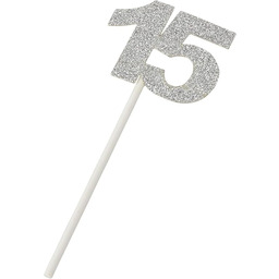 Mopec A15 papier Pic 15 lat, srebrny brokat,