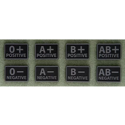 Emblemat Helikon GRUPA KRWI (komplet - 2szt.) -