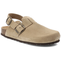 Yokono Sandały damskie, cholewka ze skóry naturalnej zamszowej