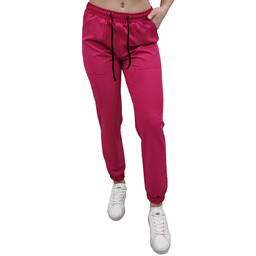 Joggery medyczne amarant casual premium roz. S