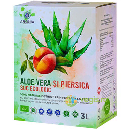 Organiczny/Bio Sok z Aloesu i Brzoskwini 3L