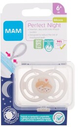 MAM Perfect Night Silicone Pacifier 6m+ Acorns smoczek