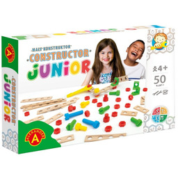 Zestaw Mały Konstruktor drewniany 50el Alexander