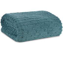 Koc 170 x 210 Mikrofibra Tłoczona Lisa Mięta