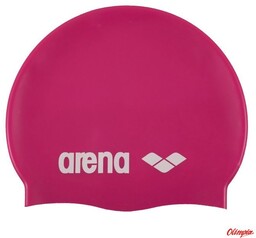 ARENA Czepek pływacki CLASSIC SILICONE fuchsia/white