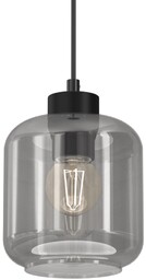 Milagro Pojedyncza lampa wisząca Sombra MLP8373 przydymiona czarna