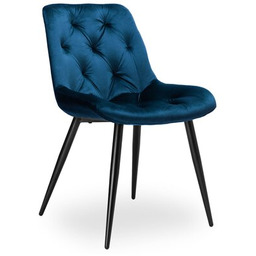 EHOKERY Krzesło Eliot Velvet Granatowy (2 szt.) Zyskaj