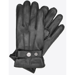 Męskie rękawiczki ze skóry naturalnej z paskiem