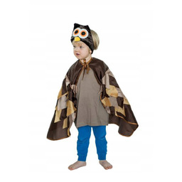 Sowa strój przebranie opaska z peleryną komplet