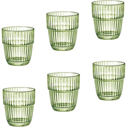 Bormioli Rocco Zestaw 6 szklanek Barshine Rocks, zielone,