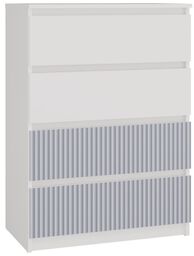 Komoda z 4 szufladami, Malwa, 70x40x97 cm, biały,
