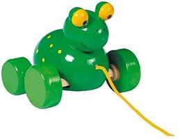 Toys Pure Drewniane pociągnięcie wzdłuż żaby