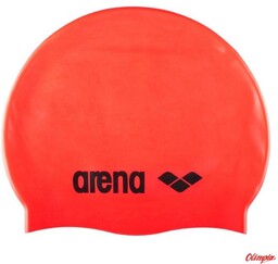ARENA Czepek pływacki CLASSIC SILICONE fluored/black