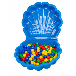 Piaskownica zamykana muszelka muszla basen 2 w 1