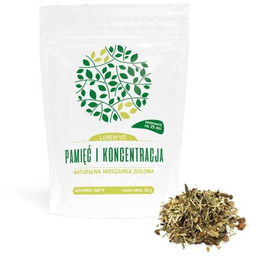 LOREM VIT Pamięć i Koncentracja Naturalna mieszanka ziołowa,