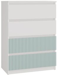 Komoda z 4 szufladami, Malwa, 70x40x97 cm, biały,