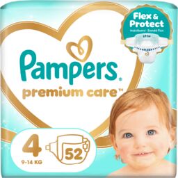 Pampers Premium Care 4 (9-15 kg), pieluchy, 52