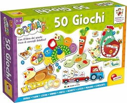 Liscianigiochi Carotina 50 gier dla dzieci, wielokolorowe, 76710,