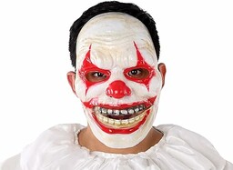 Atosa 61849 Przerażająca maska klauna, 25x18 cm