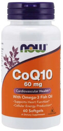 Now Foods - Koenzym Coq10 60mg Z Omega-3