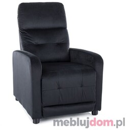 Fotel relaksacyjny OTUS VELVET Signal Czarny
