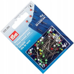 szpilki ze szklaną główką 10g 0,60 x 30mm