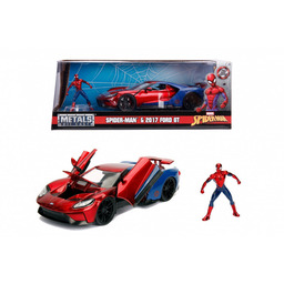 Spiderman, samochód z figurką 2017 Ford GT 1/24
