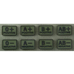 Emblemat Helikon GRUPA KRWI (komplet - 2szt.) -
