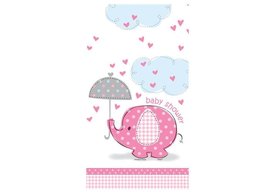 Obrus na Baby Shower Słonik z parasolem