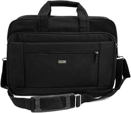 Torba na laptop materiałowa Solier SM02 Lindis czarna