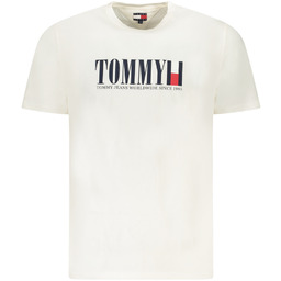 TOMMY HILFIGER MĘSKA KOSZULKA Z KRÓTKIM RĘKAWEM BIAŁA