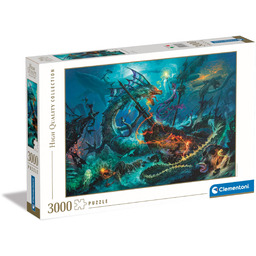 CLEMENTONI 3000 el. HQ The Underwater Battle [PUZZLE]