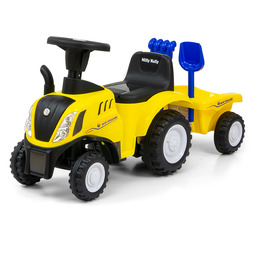 Traktor Jeździk Z Przyczepą Do 25 Kg Żółty