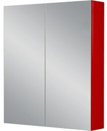 Szafka łazienkowa z lustrem czerwona 70x80cm FOKUS