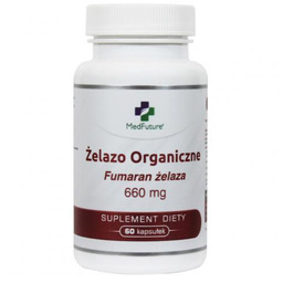 MedFuture Żelazo organiczne (Fumaran żelaza), 60 kapsułek ->