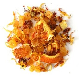 Najlepsza sypana herbata owocowa MANGO TANGO kawałki pomarańczy