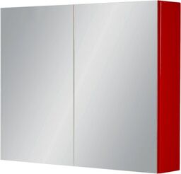 Szafka łazienkowa z lustrem czerwona 80x65cm FOKUS