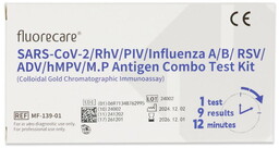 Fluorecare Test Combo 9w1: Covid-19, Grypa A