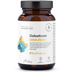 AURA HERBALS Colostrum Immuno + BioPerine suplement diety