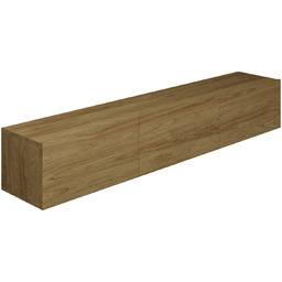 Elior Wisząca szafka RTV bez uchwytów dąb hikora