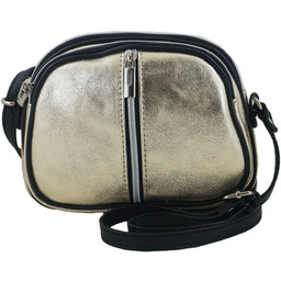 Barberinis Mała torebka damska skórzana trzykomorowa - Złota